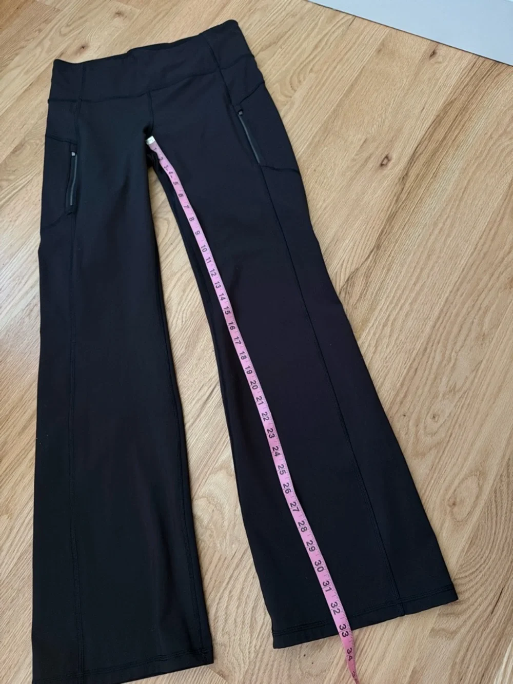 Athleta Fleece Lined Rainier Bootcut Pants Black Size Large Tall - Picture 9 of 16